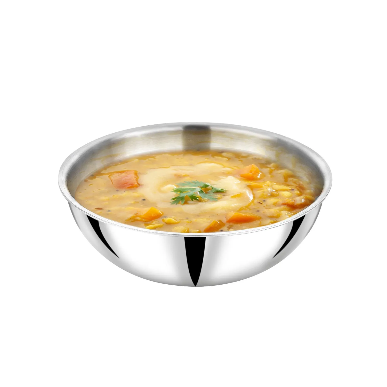 VINOD Doniv Titanium Triply Stainless Steel Tasla 24 cms, 2.60 Liter Capacity, Induction Friendly