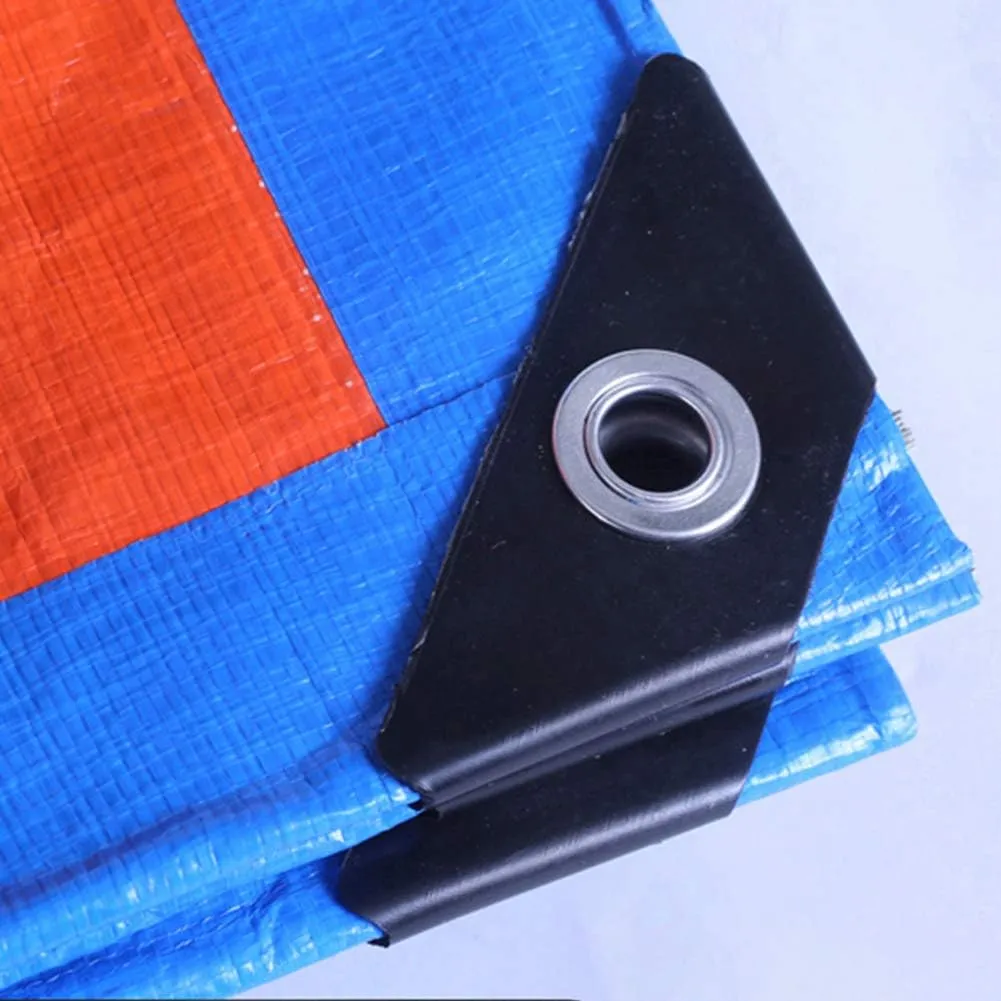 Waterproof Lightweight Tarpaulin Cover Ground Sheet Cover Heavy Duty Tarp Camping Sheet with Eyelets, for Canopy Tent Garden Pool Truck,Blue,2x3m (Blue 1x2m)