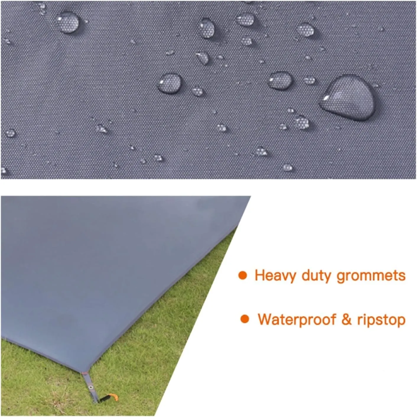 Watertight Camping Tarp Thicken Picnic Mat Durable Beach Pad Multifunctional Tent Footprint Sun Canopy Ground Sheet for Hiking (Color : /, Size : M)