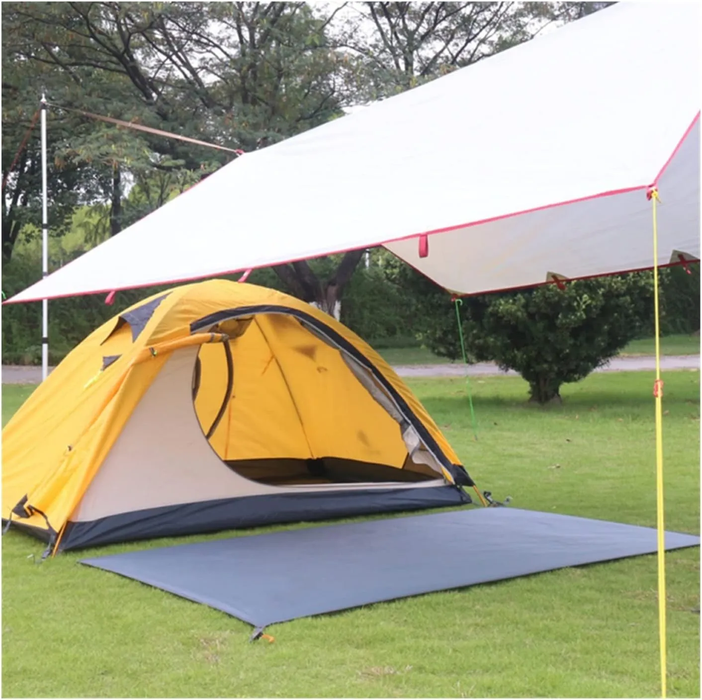 Watertight Camping Tarp Thicken Picnic Mat Durable Beach Pad Multifunctional Tent Footprint Sun Canopy Ground Sheet for Hiking (Color : /, Size : M)