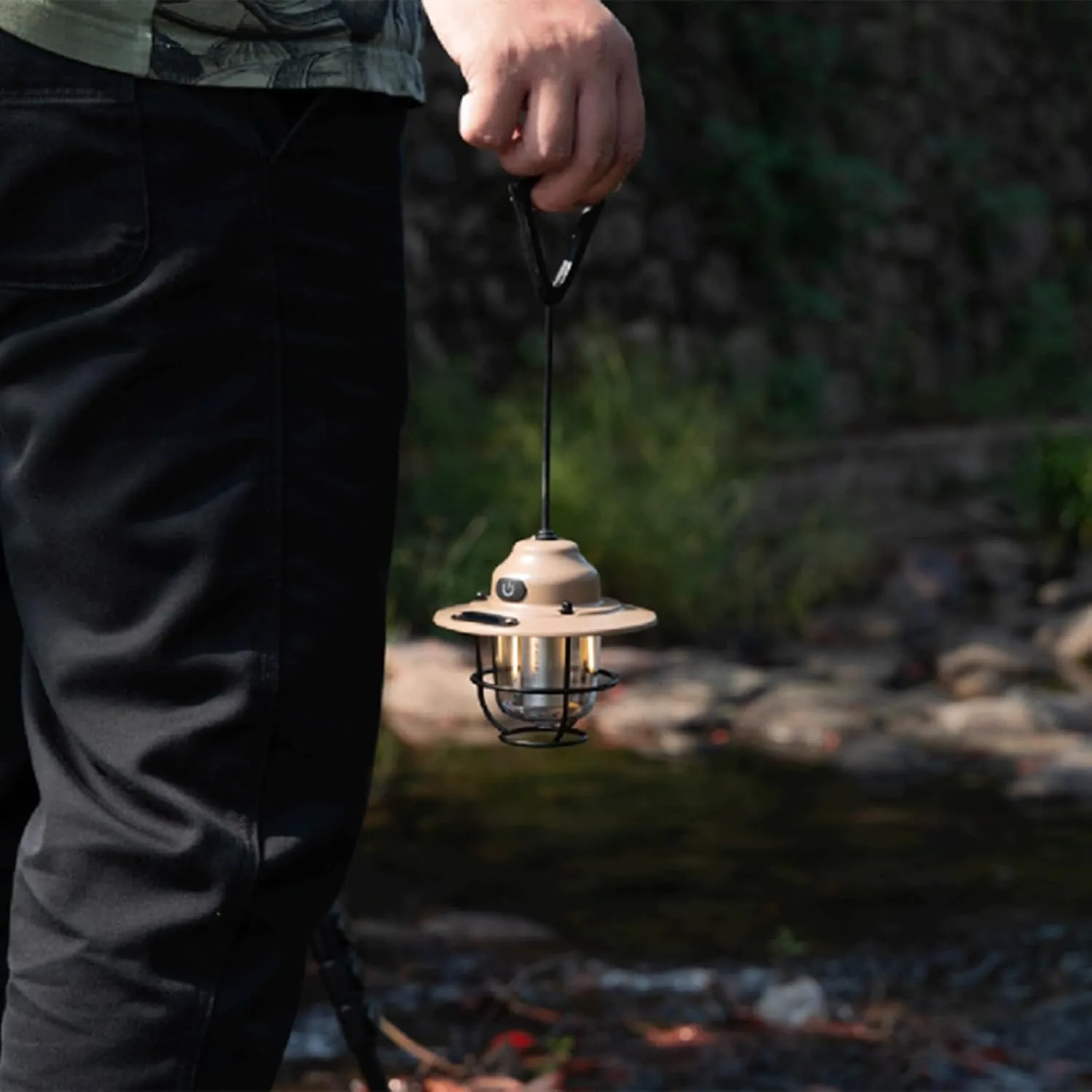 Watertight Camping Tent Lamp Rechargeables Lamp Decors Hangings Lamp with 4 Lighting Modes