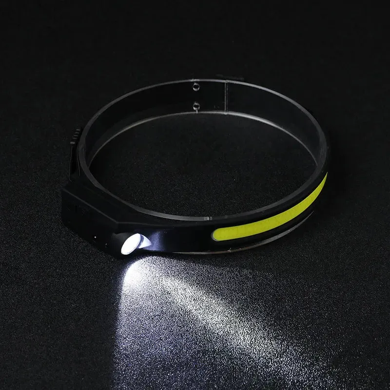 Wave Sensor 2 in 1 XPE COB Rechargeable LED  Headlamp