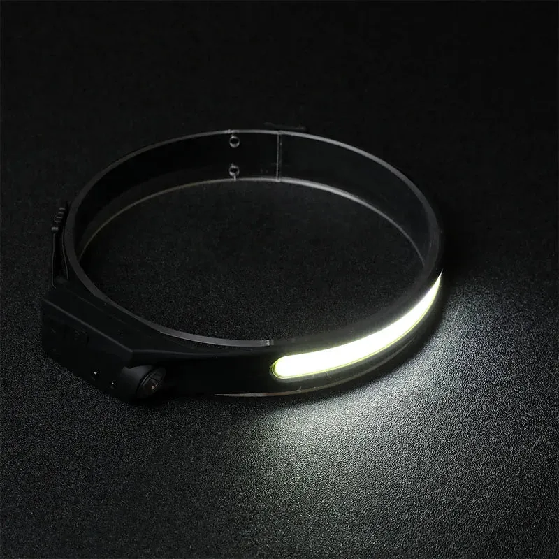 Wave Sensor 2 in 1 XPE COB Rechargeable LED  Headlamp