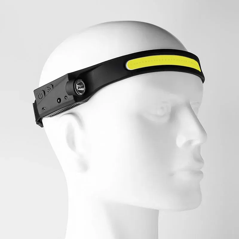 Wave Sensor 2 in 1 XPE COB Rechargeable LED  Headlamp