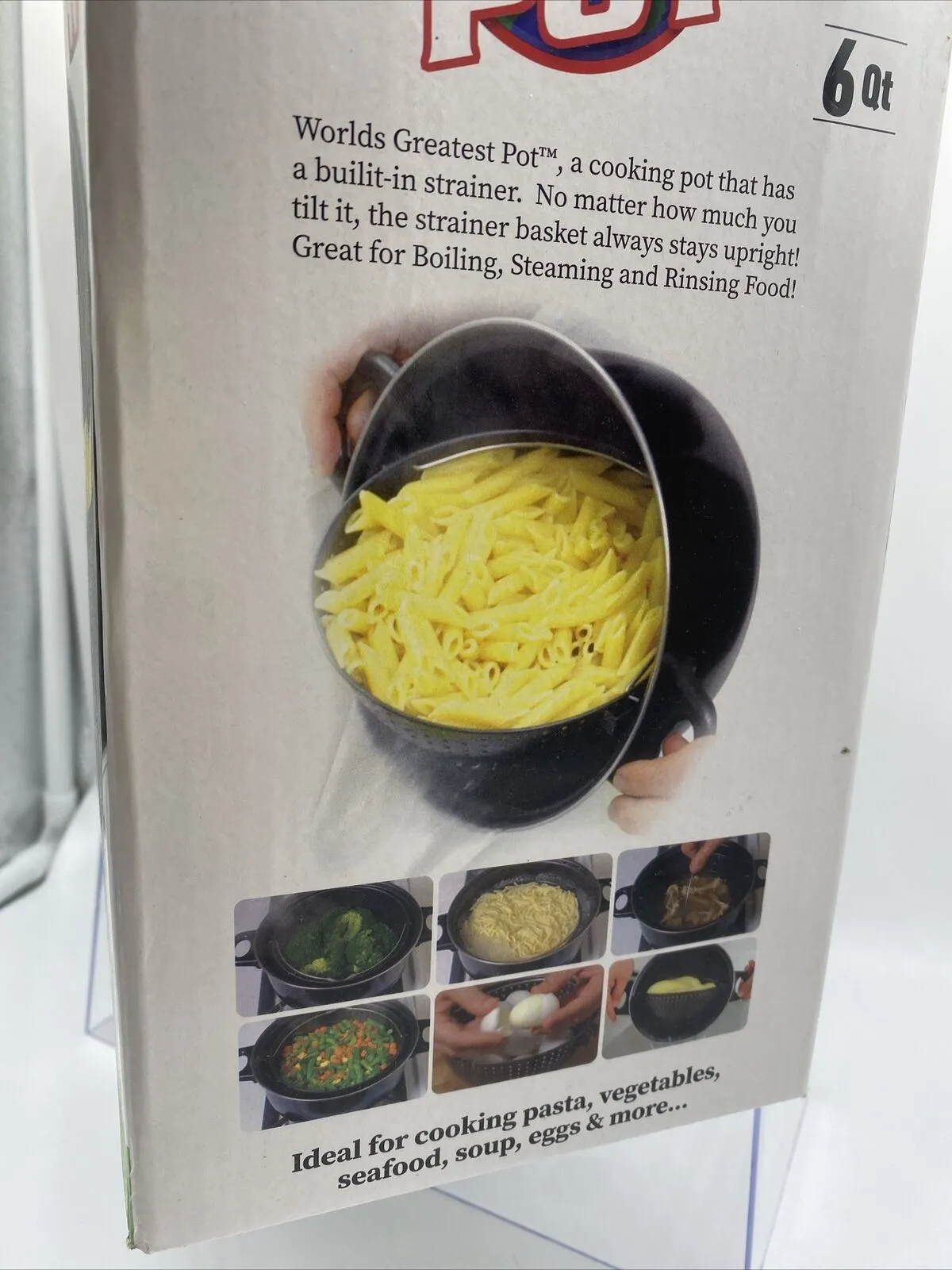 World's Greatest Cooking Pot As Seen On TV Strainer Basket 6 qt Nonstick 3 Pirce