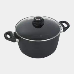 XD6128C SWISS DIAMOND NONSTICK STOCK POT, 8.5 QT WITH GLASS LID