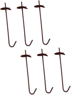 YARNOW Extended Spiral Ground Pile Stakes 6 Pack Canopy Stakes Heavy Duty for Tarp Tent Anchors