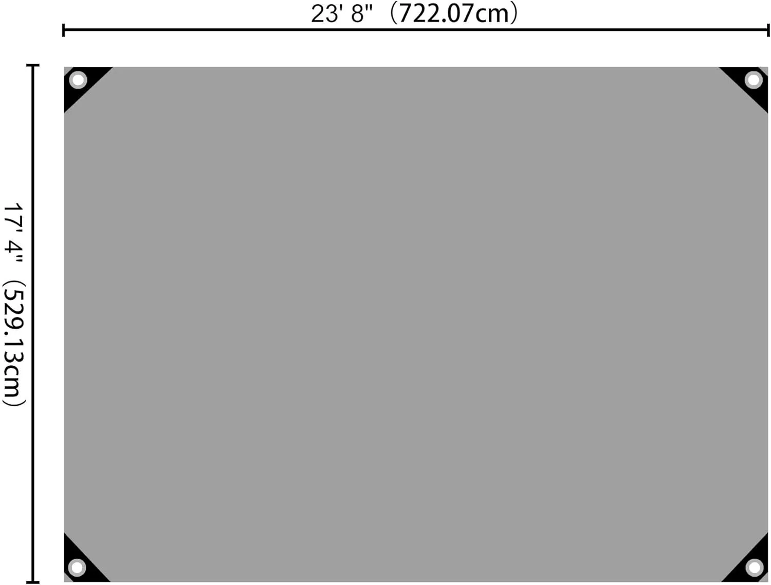 Yescom 18x24Ft 14 Mil Heavy Duty Reinforced Poly Tarp Reversible Waterproof Tarpaulin Ground Sheet Cover Reversible Silver Black Tarps