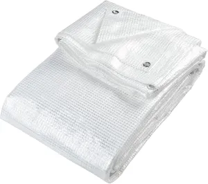 Yescom Clear Tarp Heavy Duty Waterproof 16x20Ft 14Mil for Greenhouse Outdoor Garden Chicken Pen Trailers UV Resistant Large Tarpaulin with Grommets