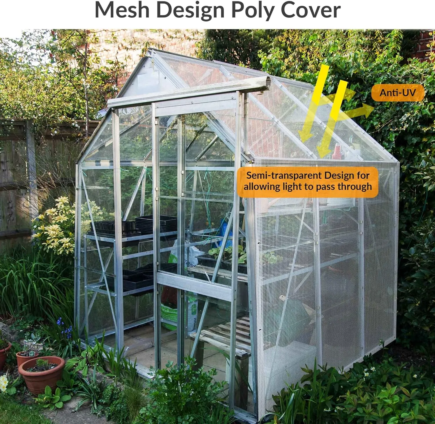 Yescom Clear Tarp Heavy Duty Waterproof 16x20Ft 14Mil for Greenhouse Outdoor Garden Chicken Pen Trailers UV Resistant Large Tarpaulin with Grommets